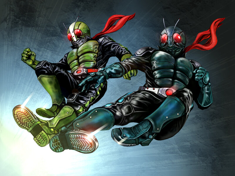 Kamen Rider battle scene