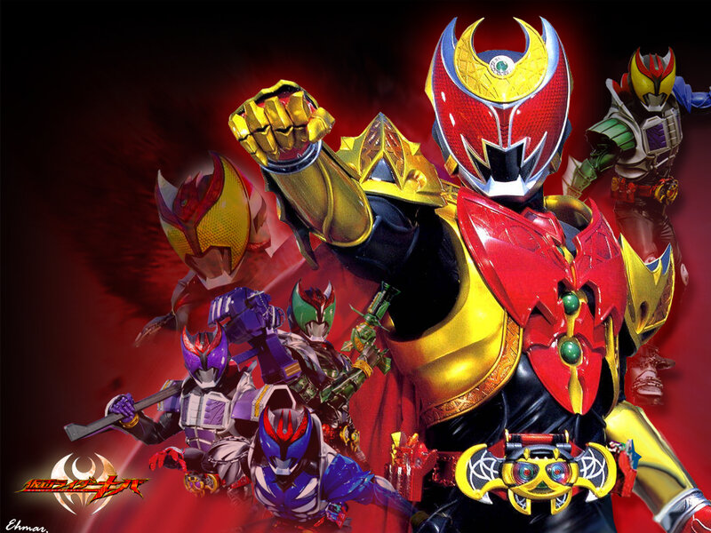 Kamen Rider heroes in action