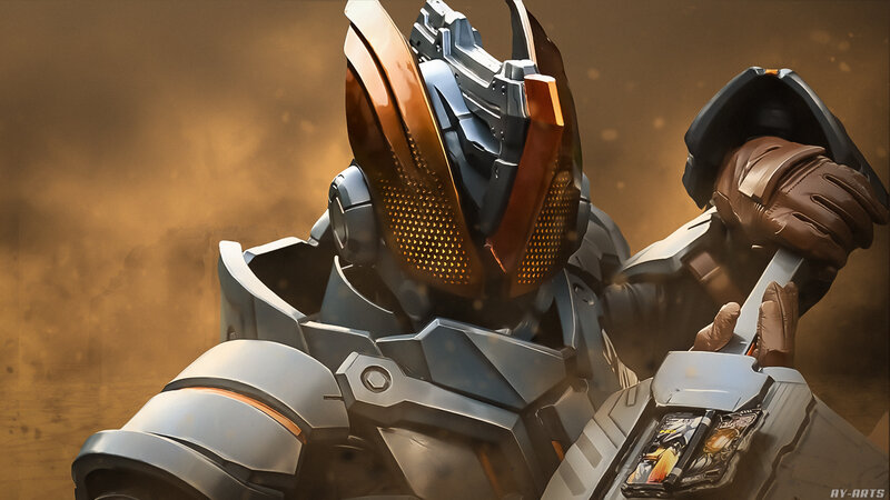 Kamen Rider in Armor