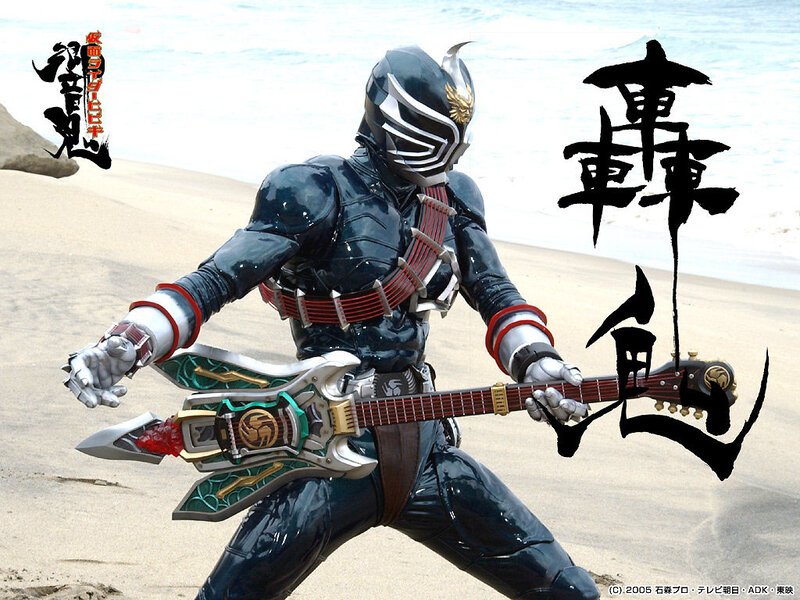 Kamen Rider on the beach
