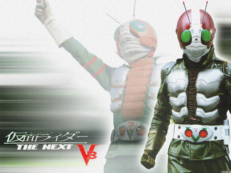 Kamen Rider V3 promotional art