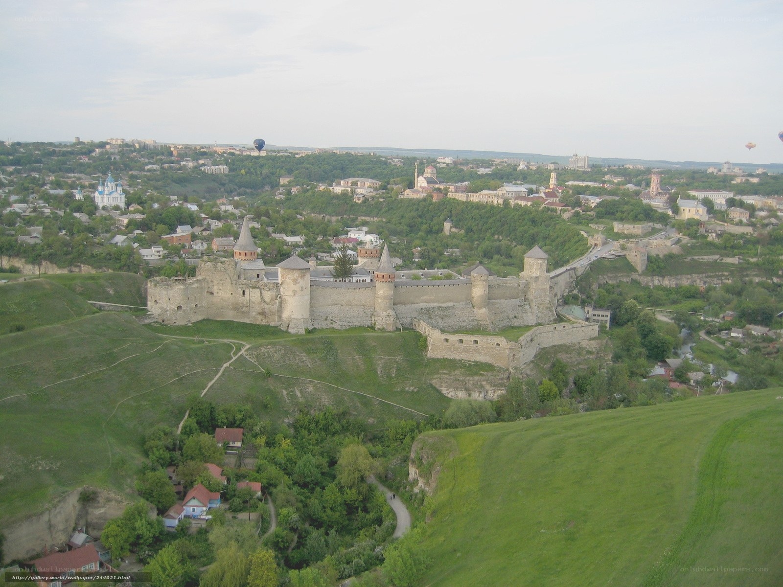 Kamianets-Podilskyi Castle view