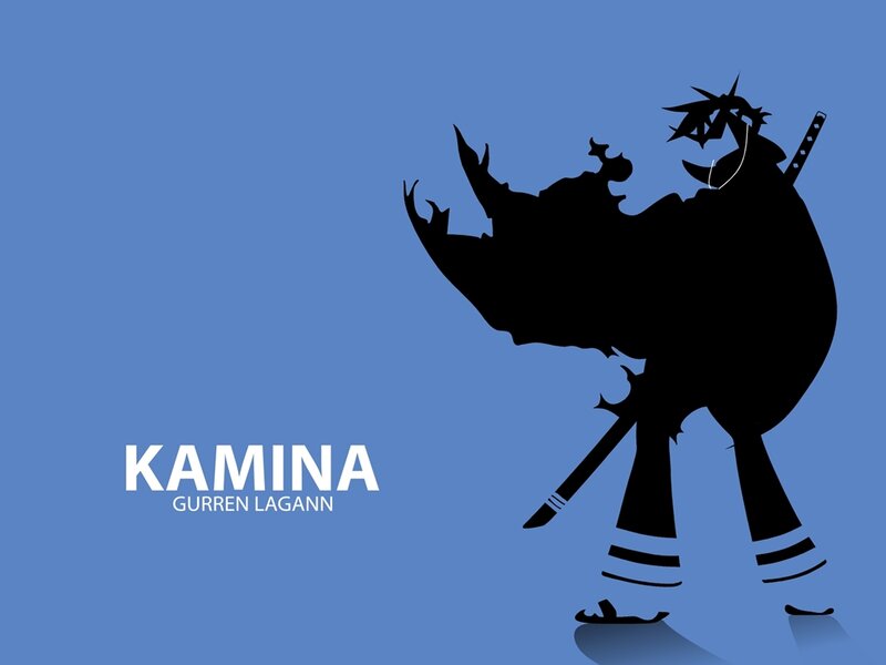 Kamina character silhouette