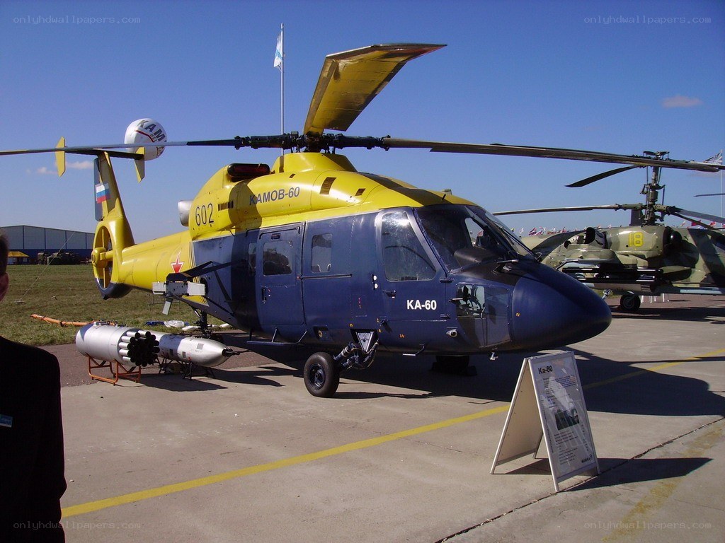 Kamov Ka-60 helicopter on display