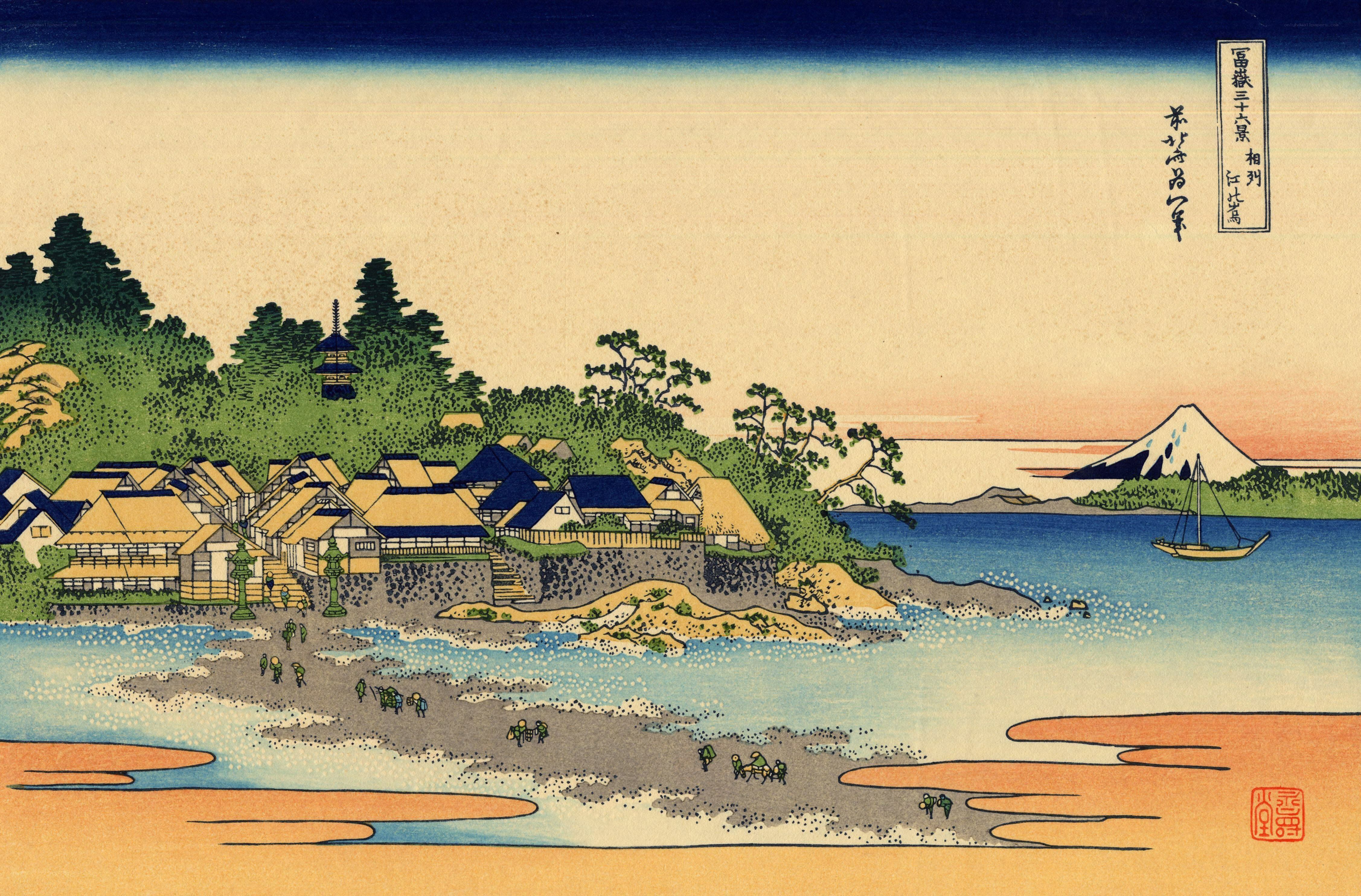 Kanagawa-oki at sunset
