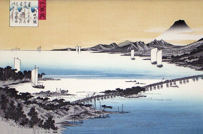 Kanagawa-oki at sunset