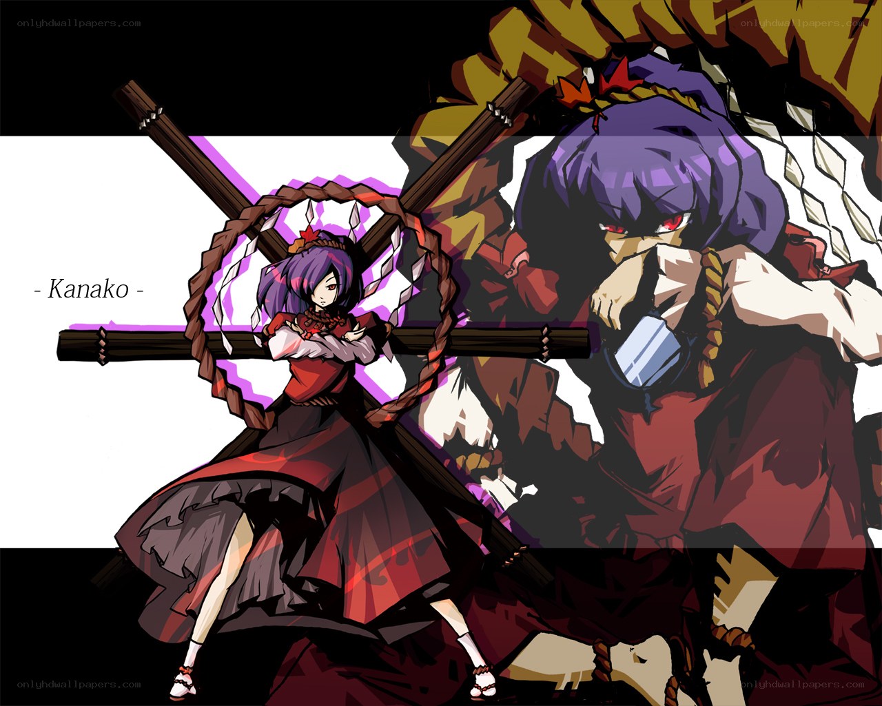 Kanako in a battle stance