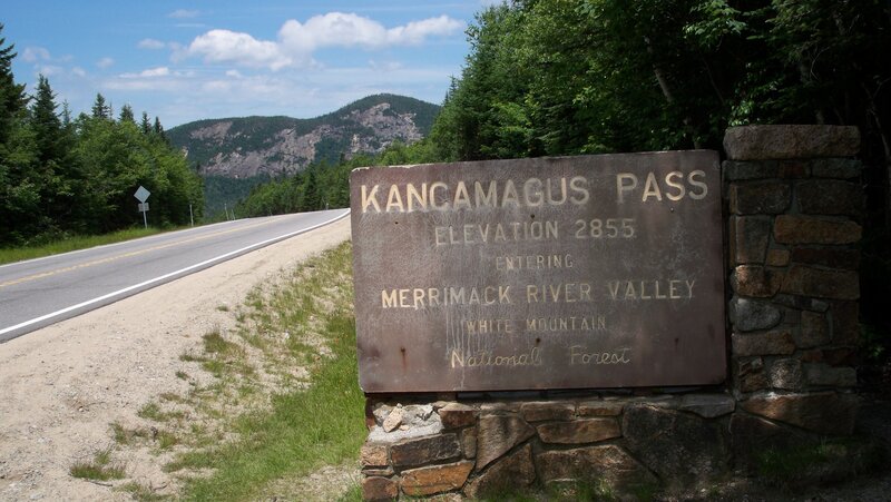 Kancamagus Pass Sign