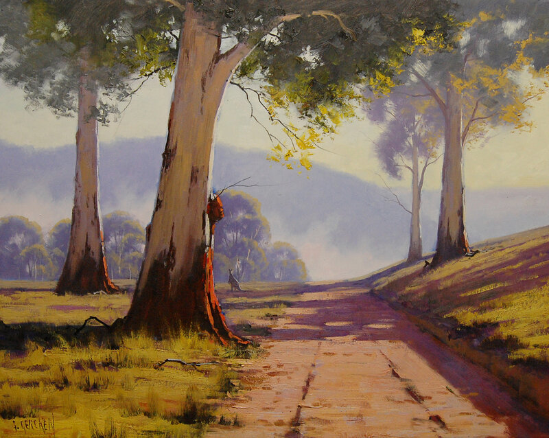 Kangaroo in Field — Yellow