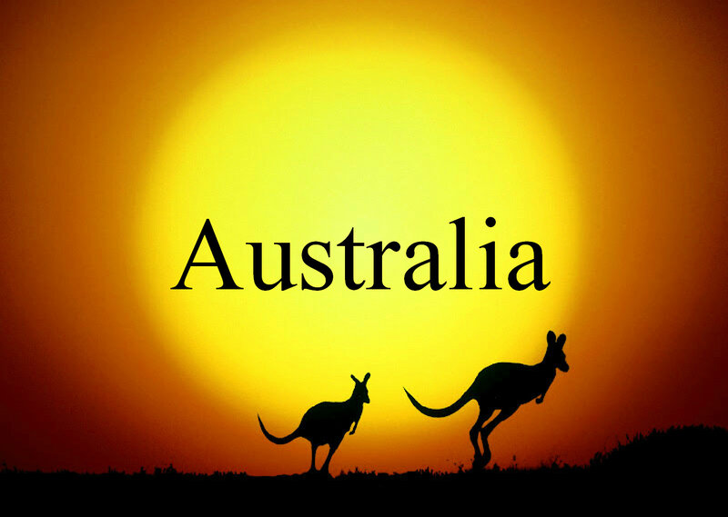 Kangaroos at Sunset — Yellow