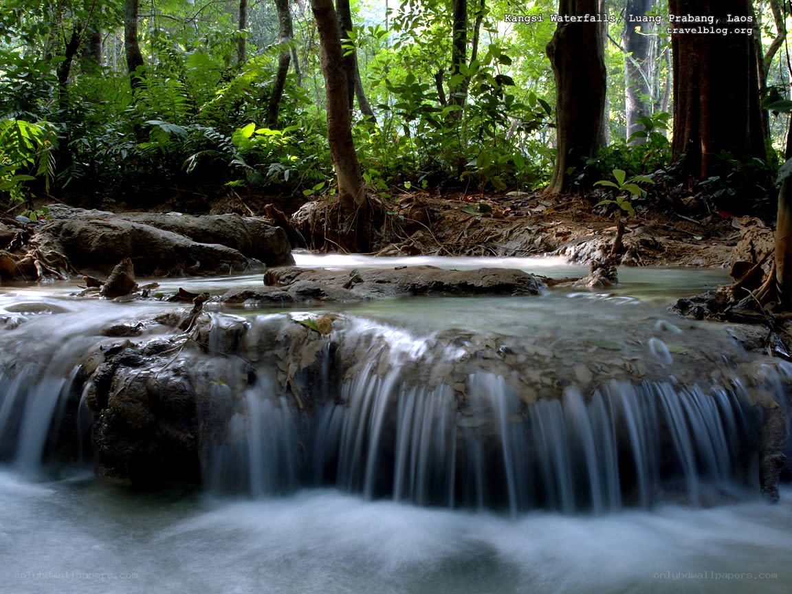 Kangsi Waterfalls in Laos