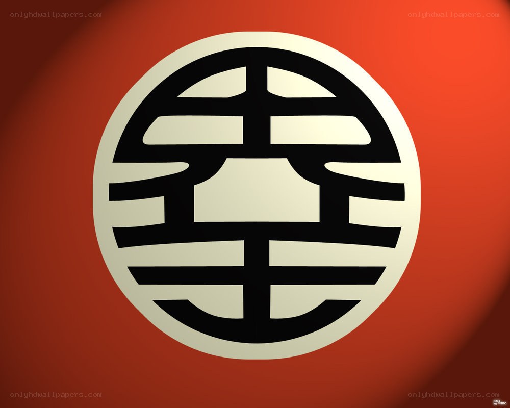 Kanji symbol on red background