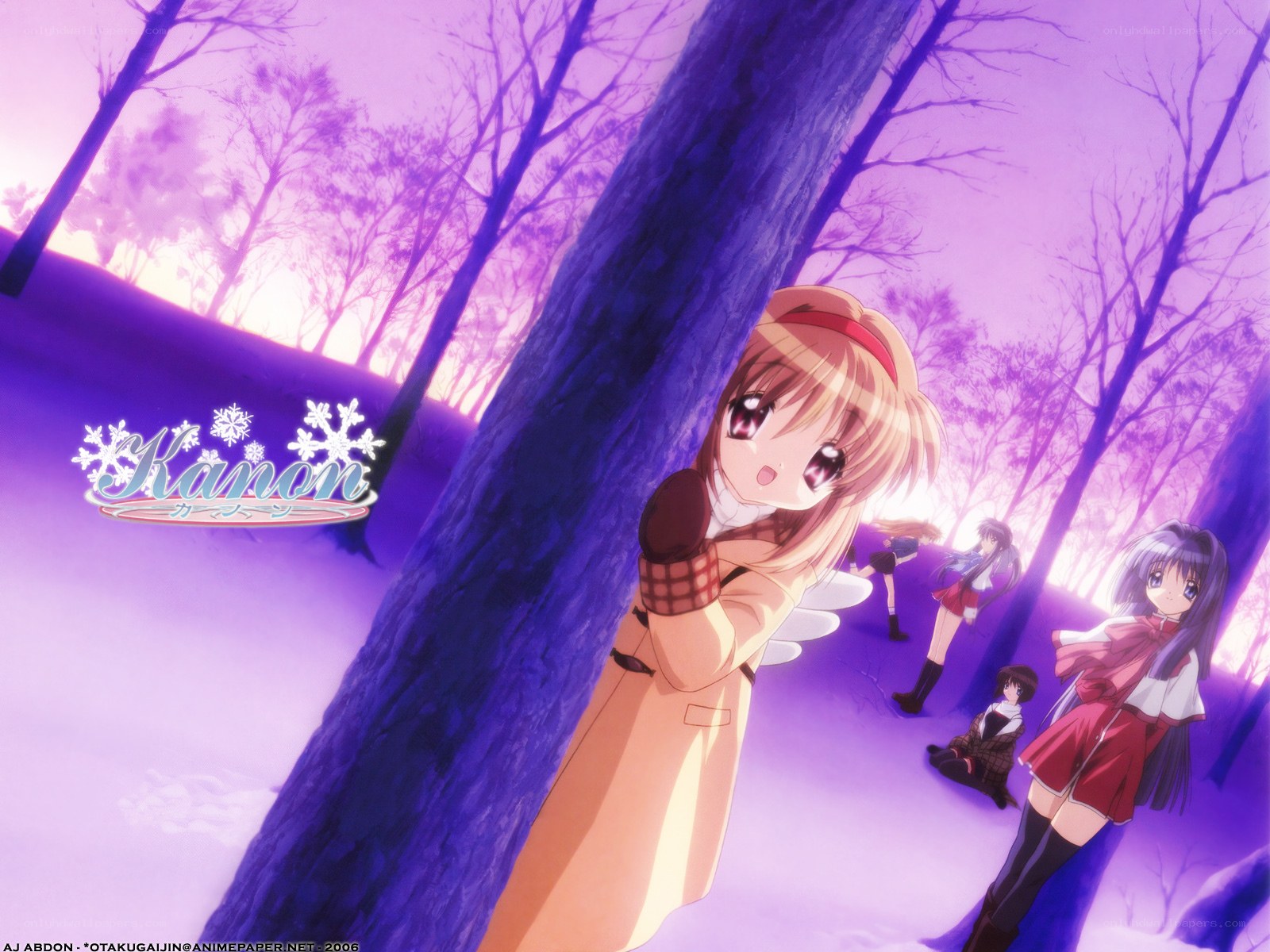 Kanon anime scene in winter