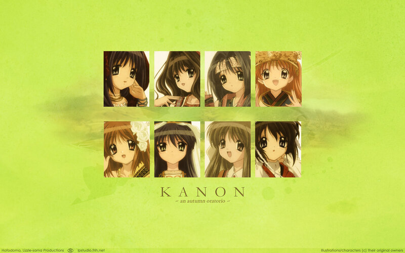 Kanon character collage