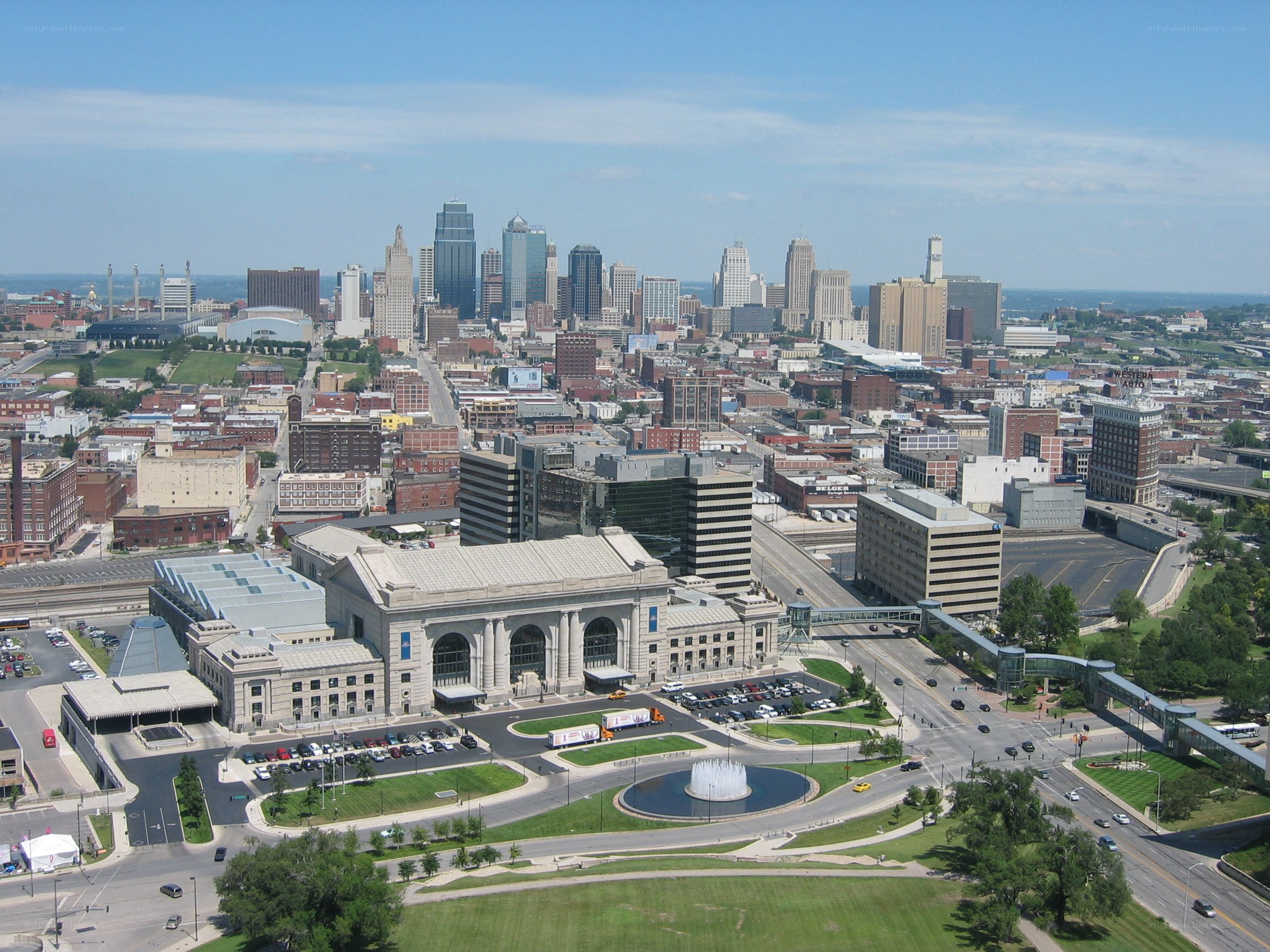 Kansas City skyline view