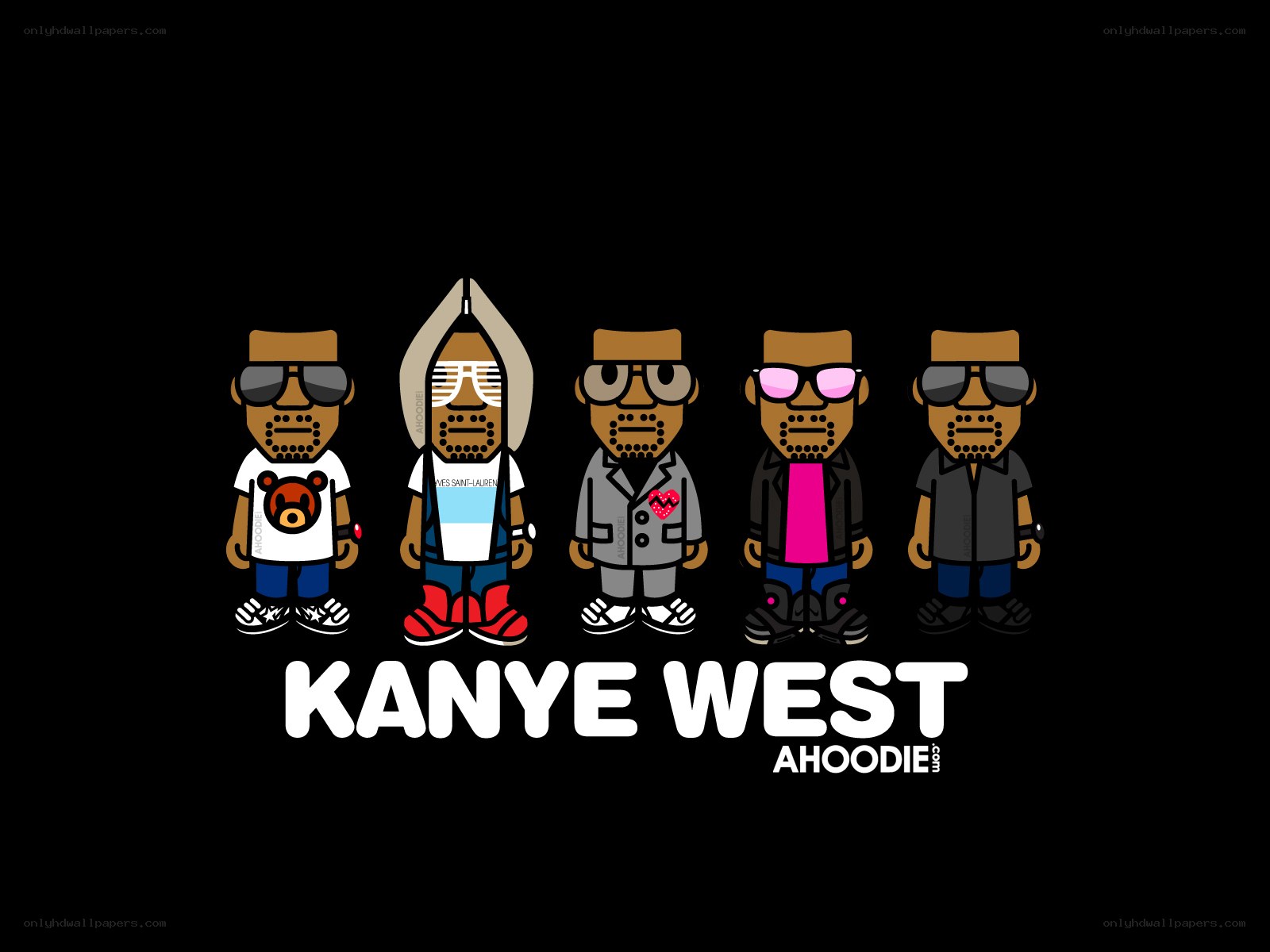 Kanye West cartoon characters