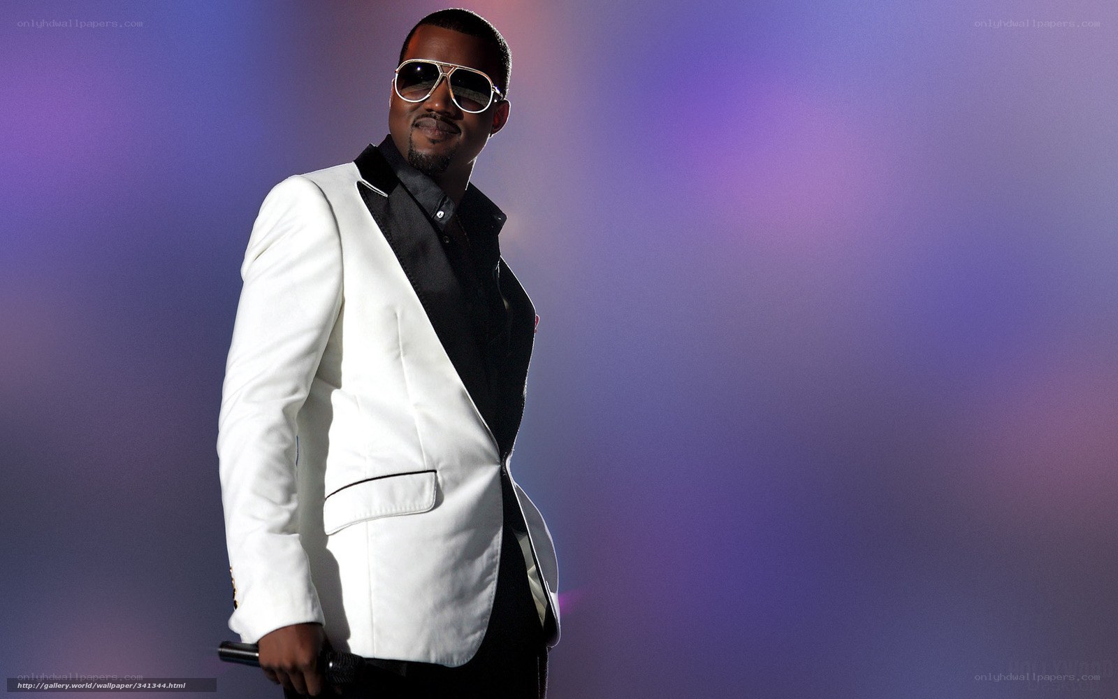 kanye west in white suit