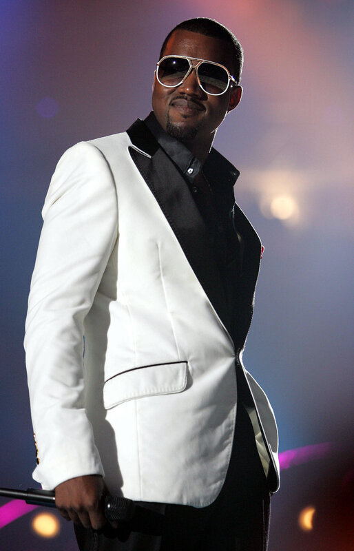 kanye west on stage