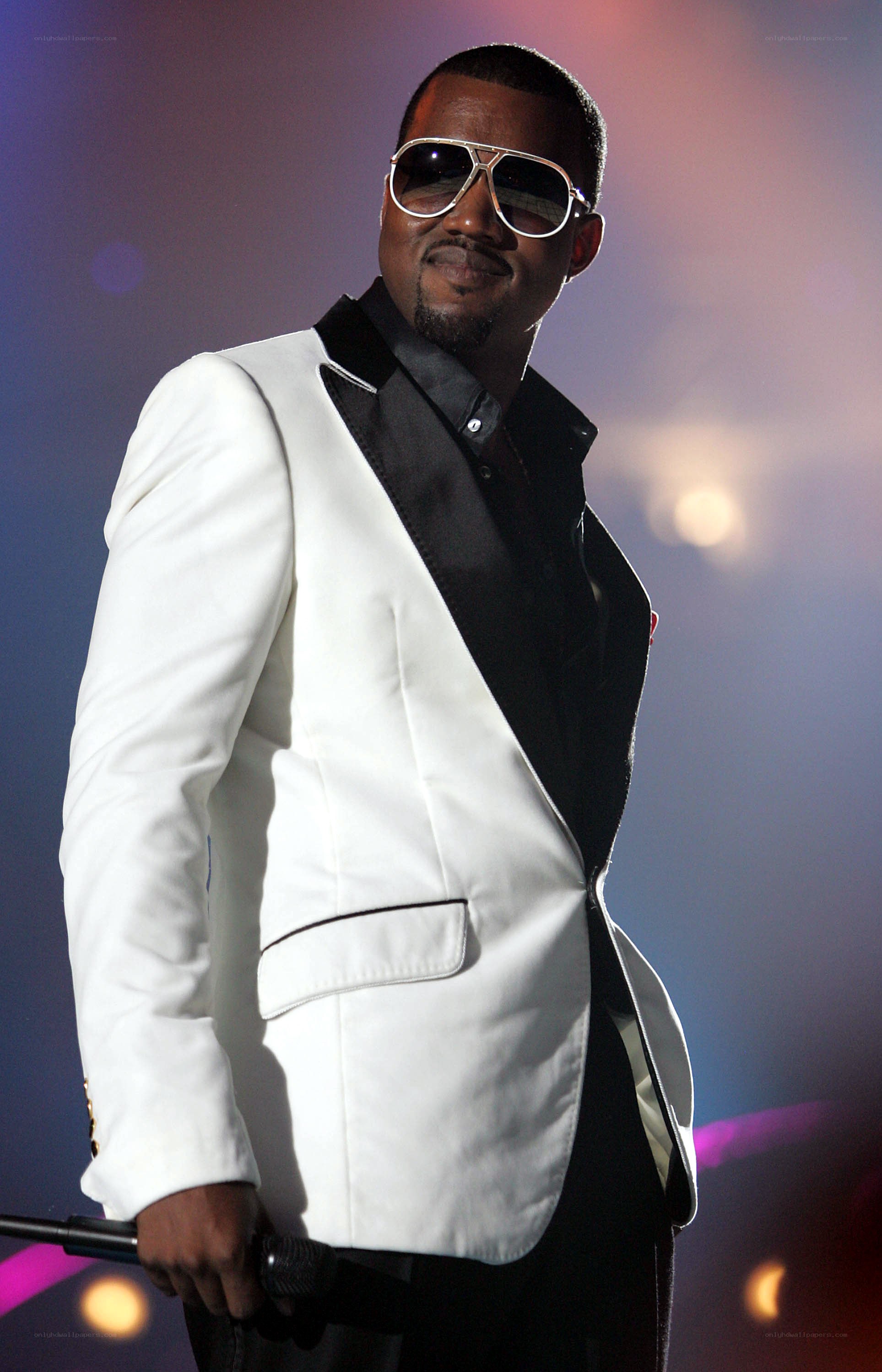 kanye west on stage