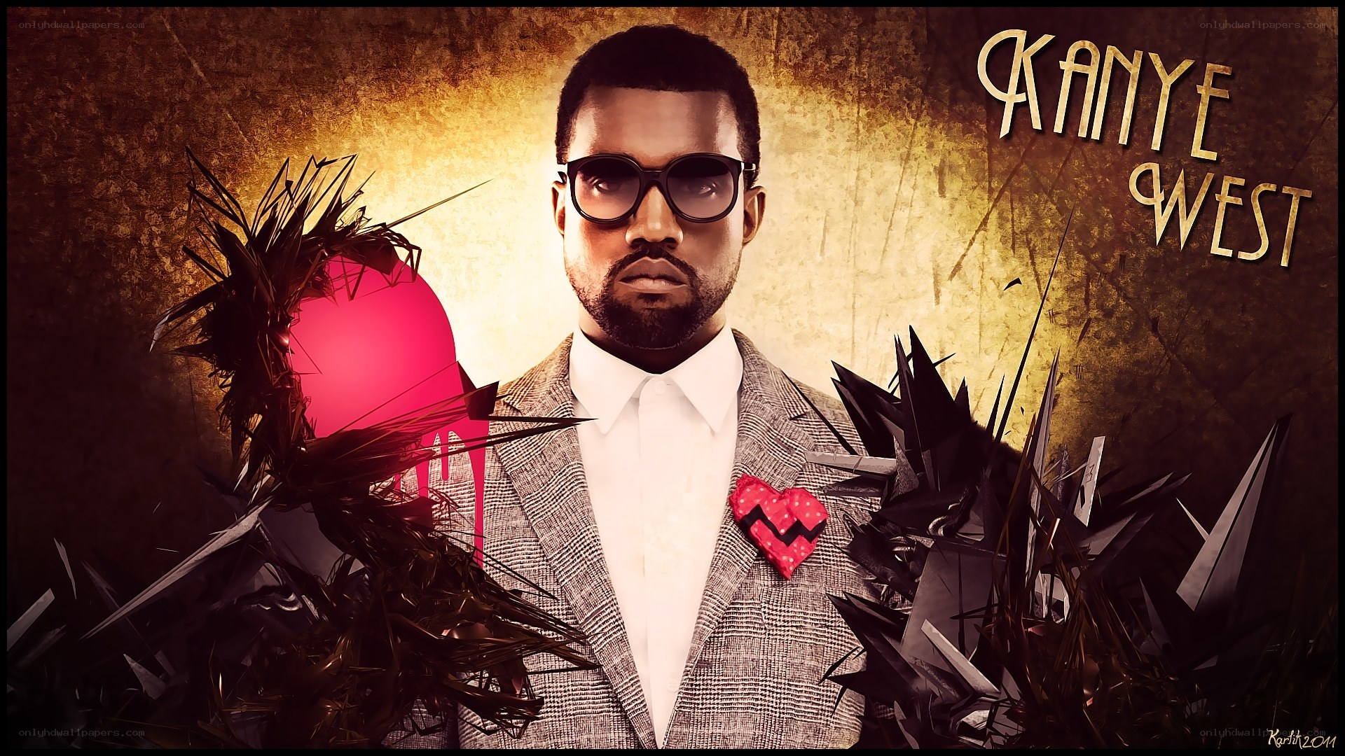 Kanye West portrait art