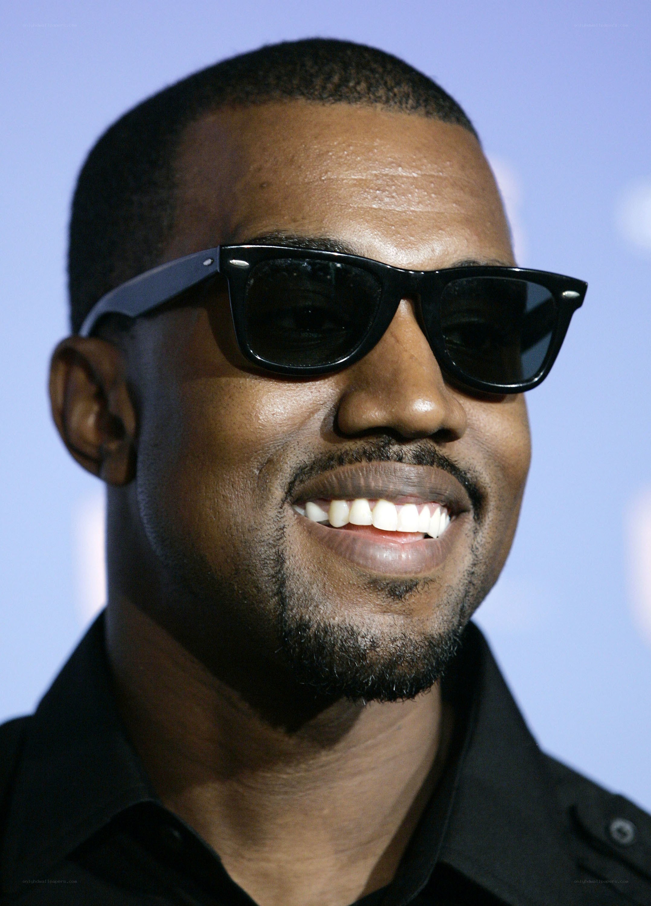 kanye west wearing sunglasses