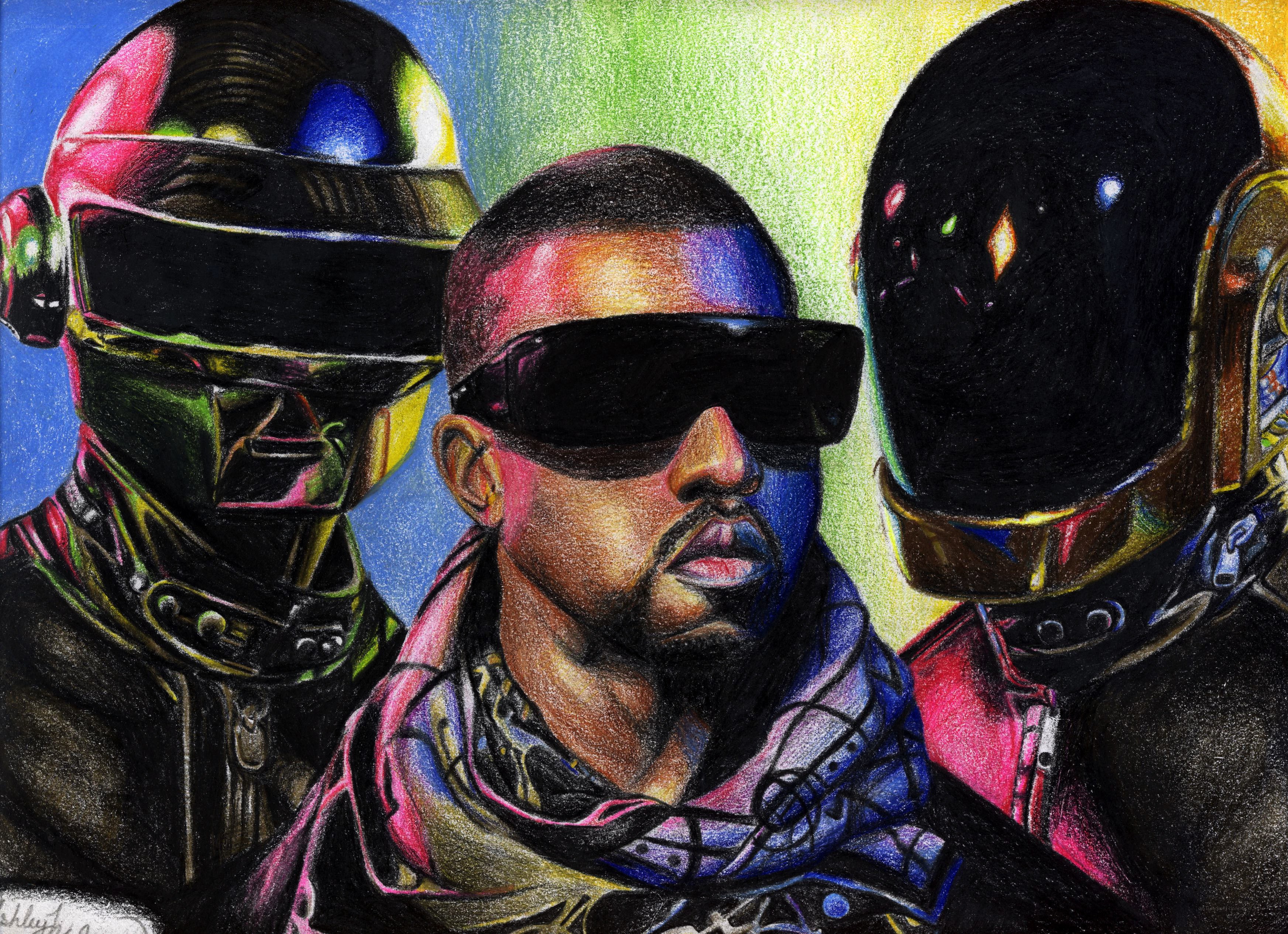 Kanye West with Daft Punk