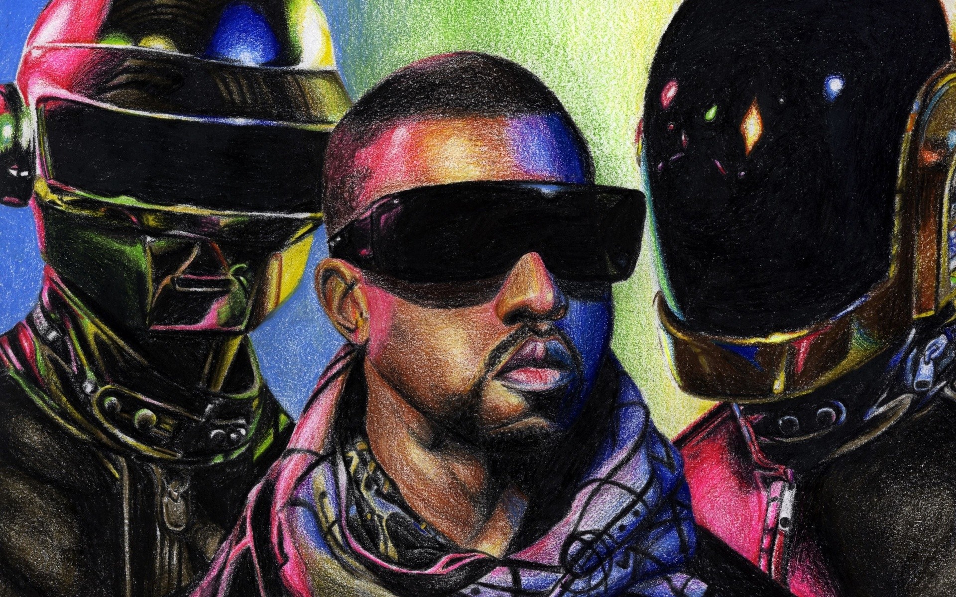 Kanye West with Daft Punk