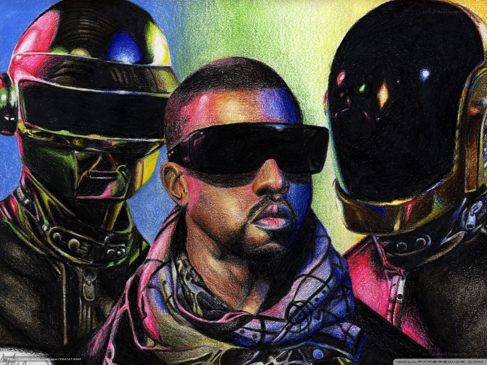 Kanye West with Daft Punk