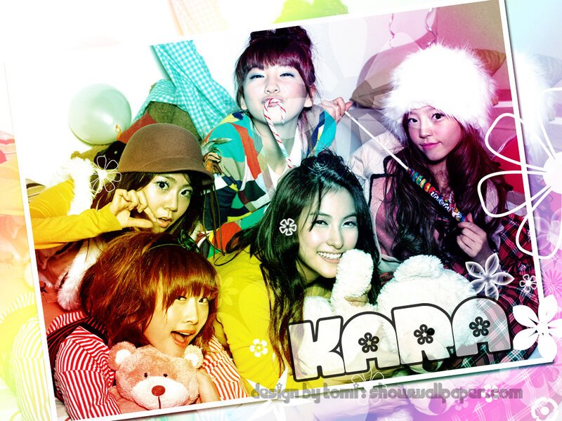 KARA group photo with toys