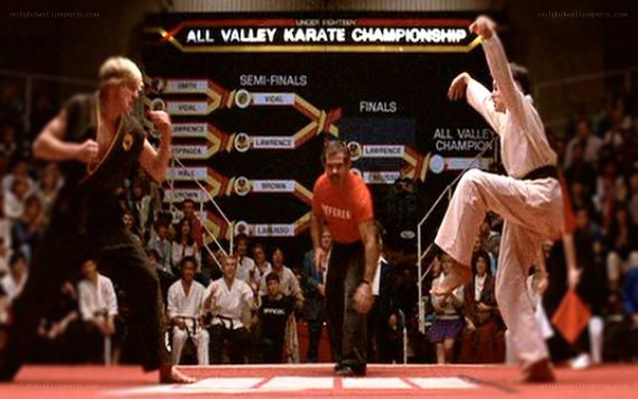 Karate championship match
