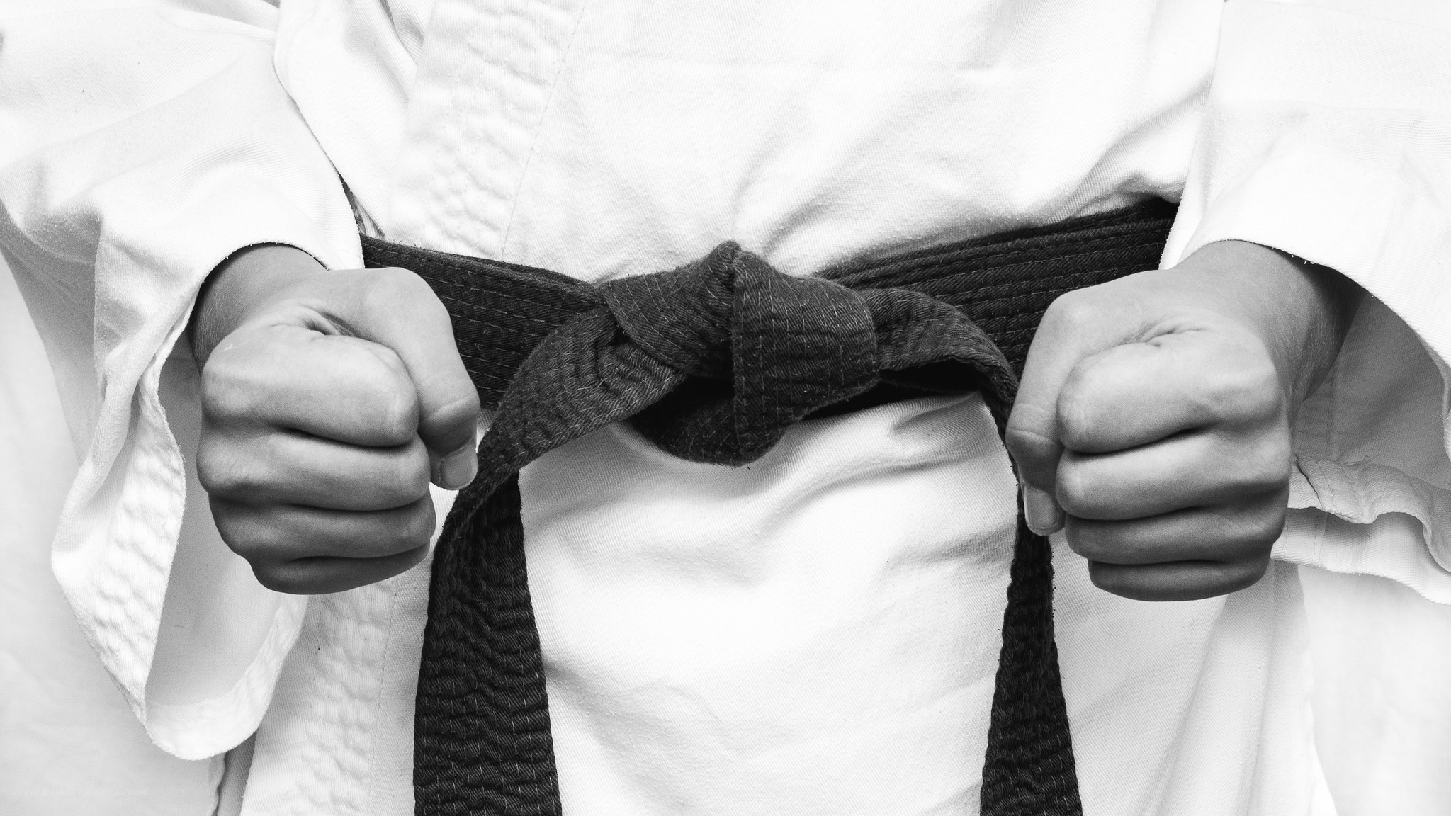 karate practitioner with black belt