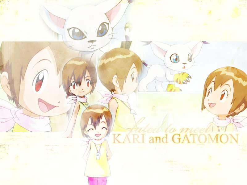 Kari and Gatomon collage