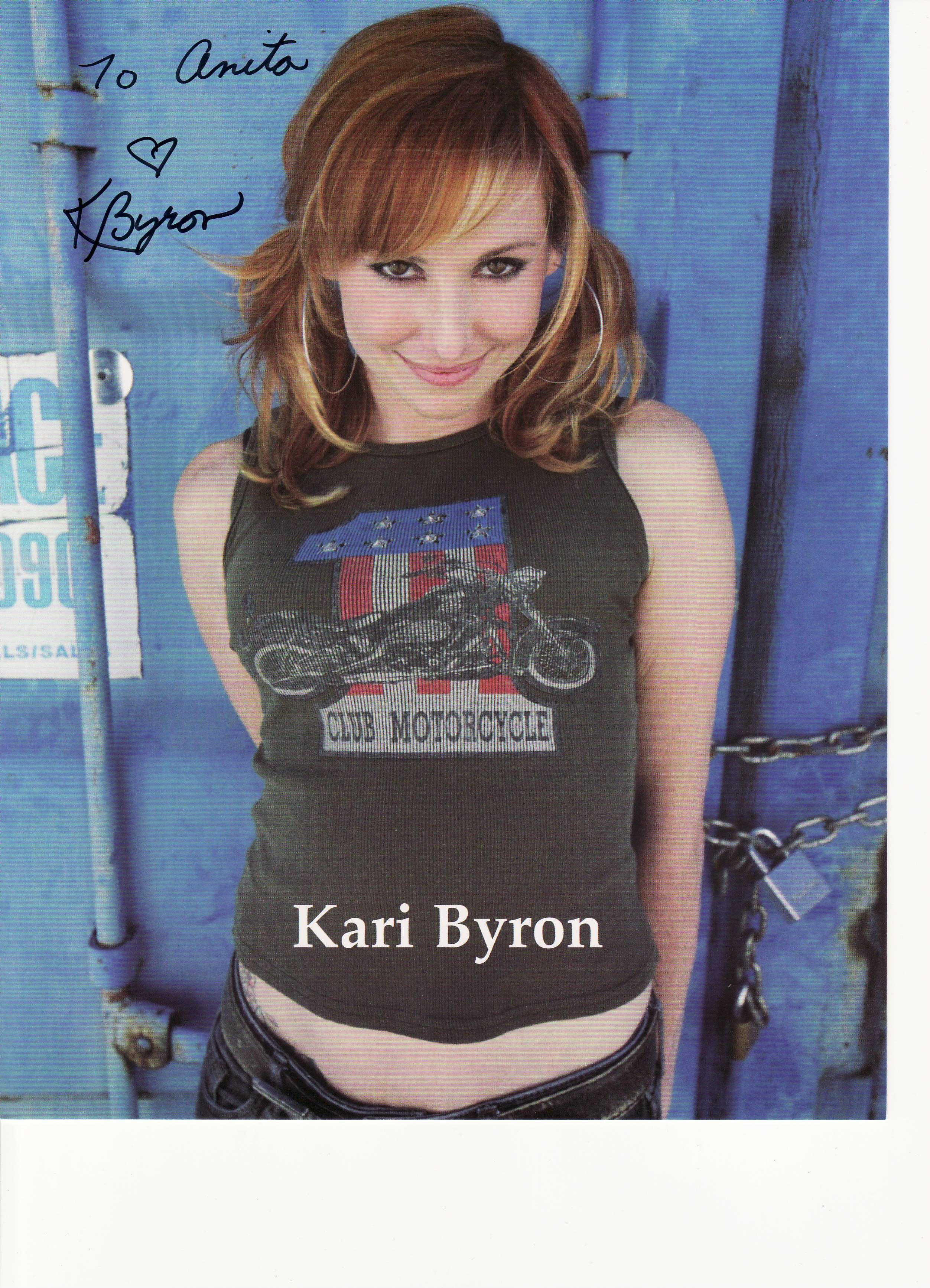 Kari Byron autographed photo
