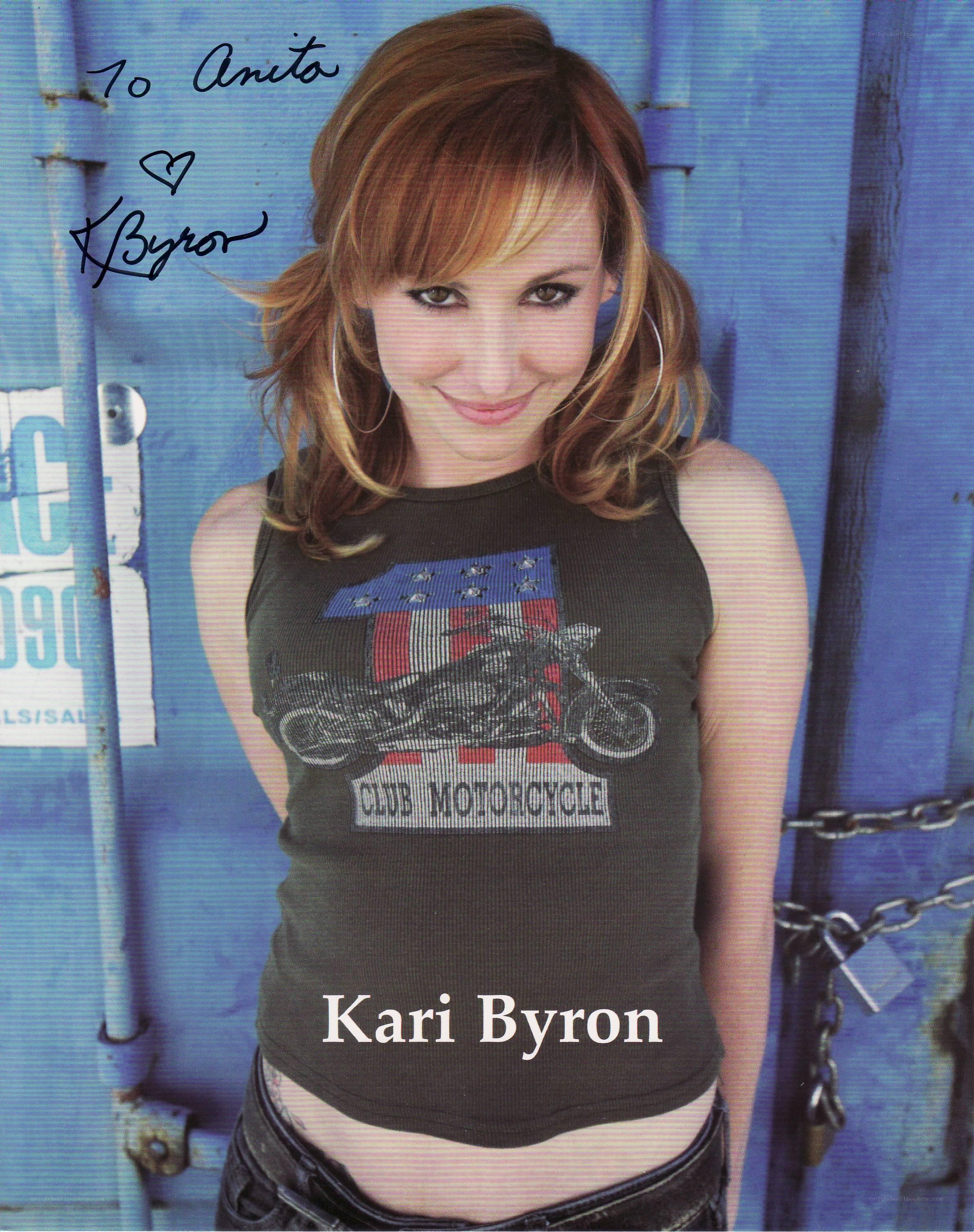 Kari Byron autographed photo