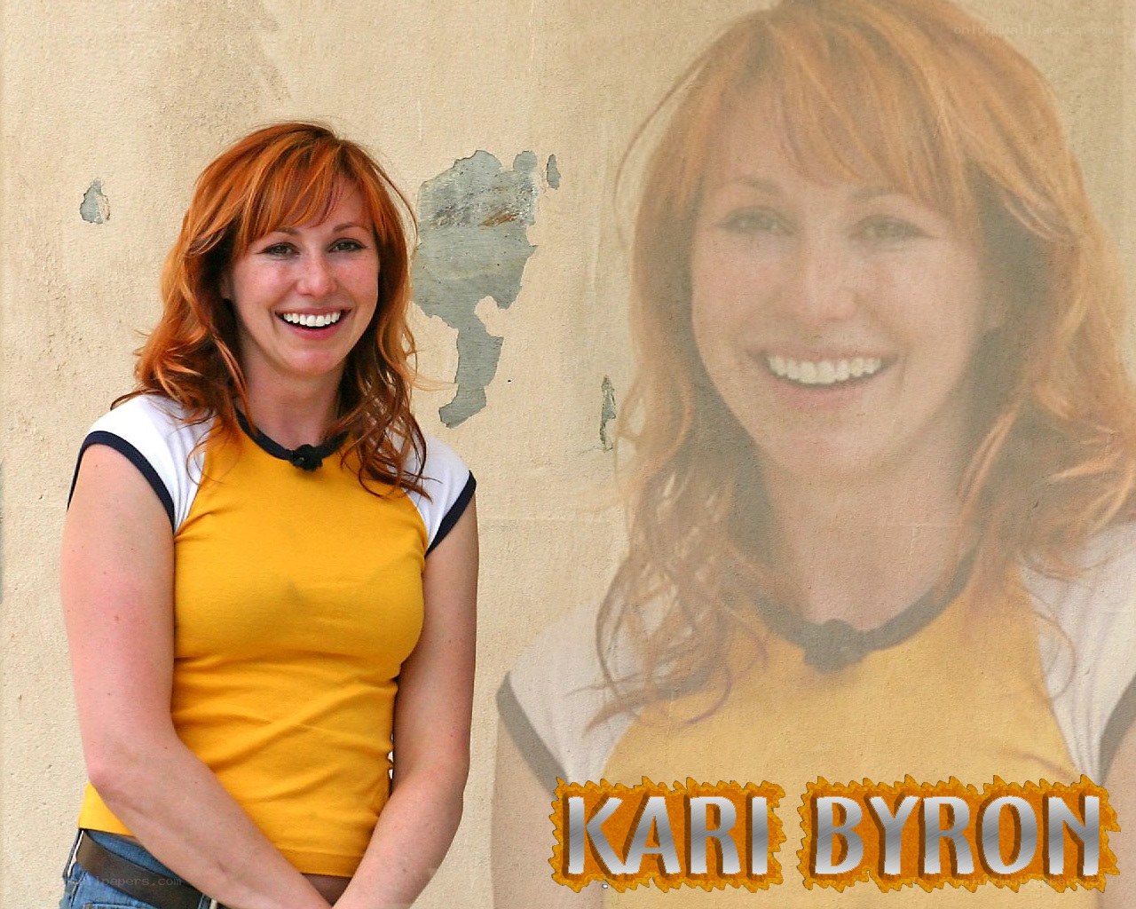 Kari Byron smiling at camera