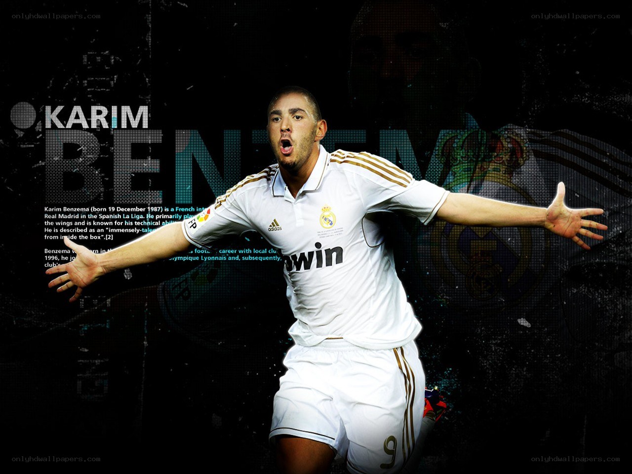 Karim Benzema celebrating