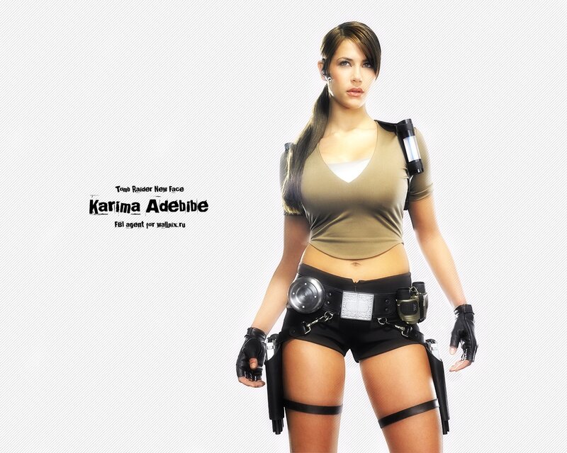 Karima Adebibe as Tomb Raider