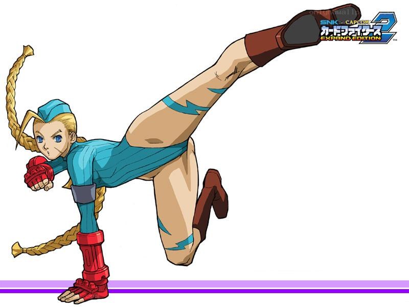 Karin performing a high kick