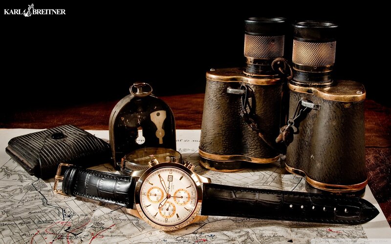 Karl Breitner watch with vintage gear