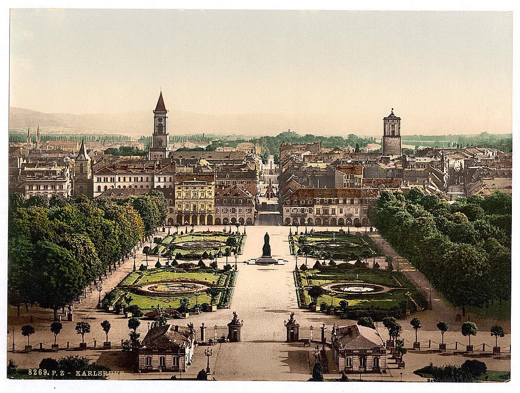 Karlsruhe city view