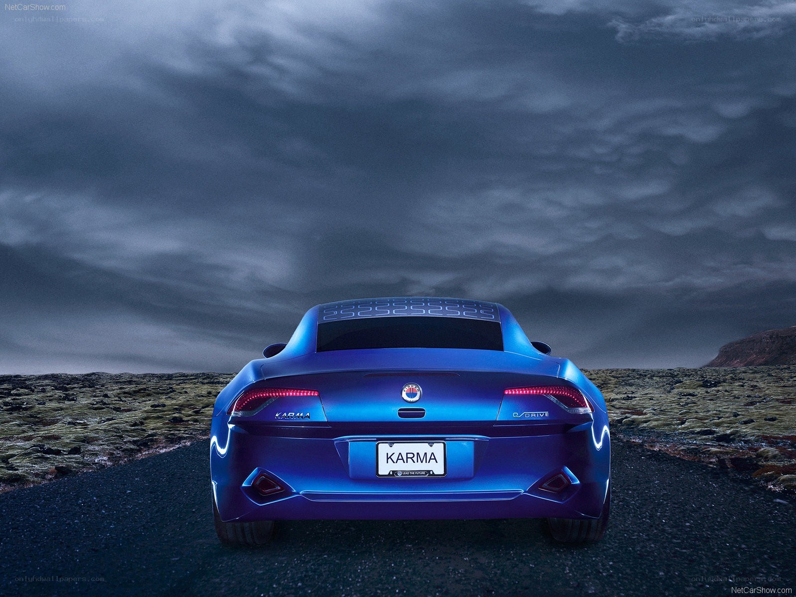 Karma EV rear view