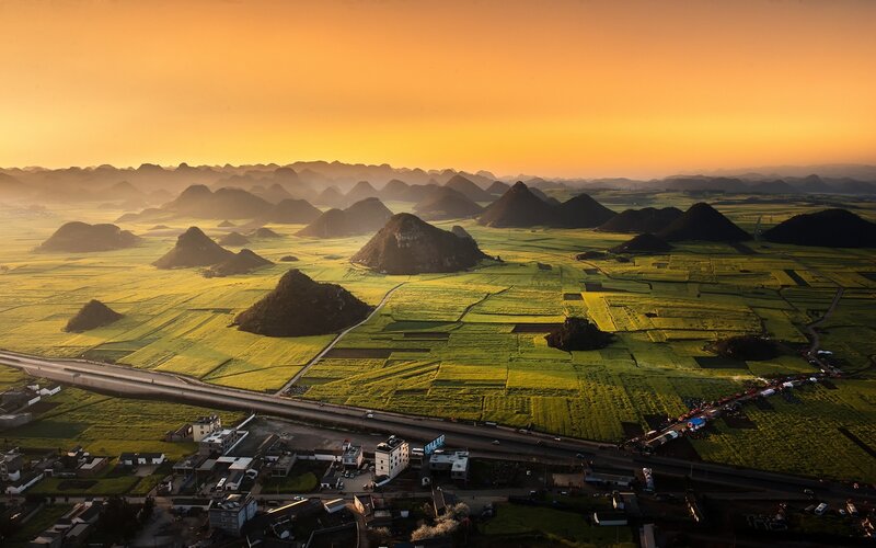 Karst Hills and Fields