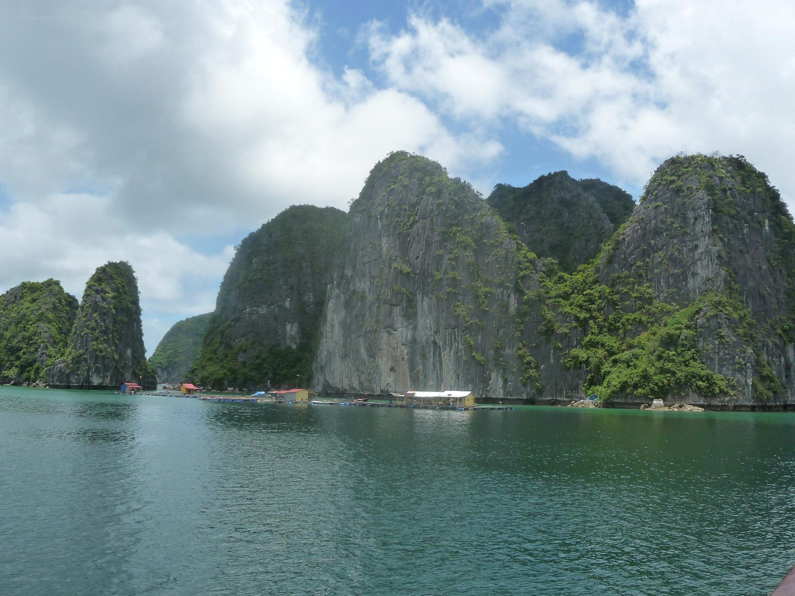 karst islands in a bay