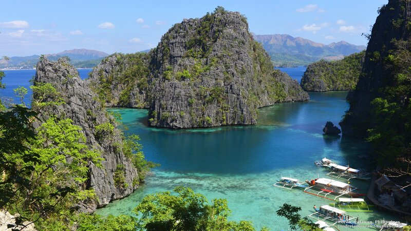 Karst Limestone Islands — Blue, Serene