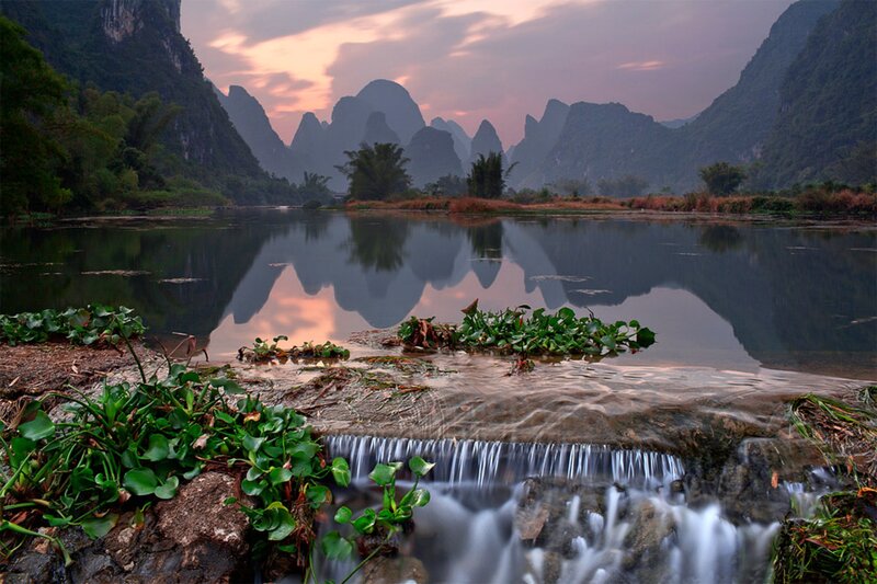 Karst Mountains Reflection