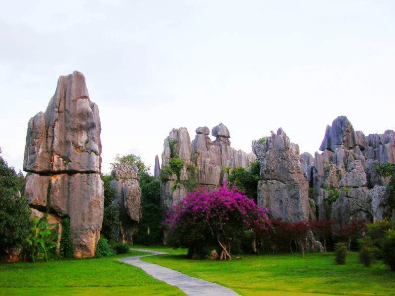 Karst Rock Formations — Green, Serene