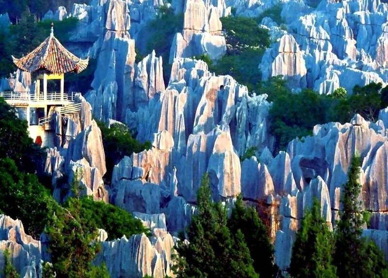 Karst Rock Formations — Green