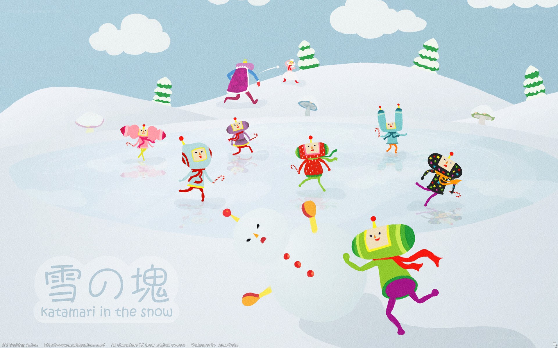 Katamari in the snow
