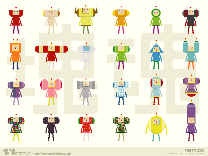 Katamaridamacy robot characters