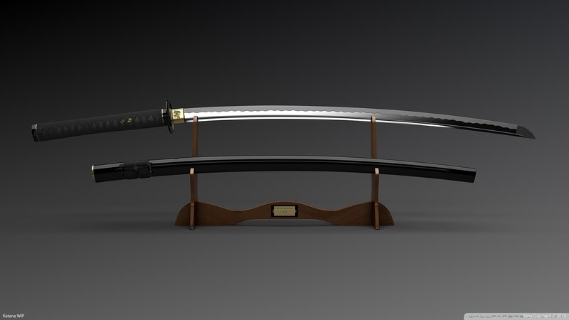 Katana Sword Display — Black